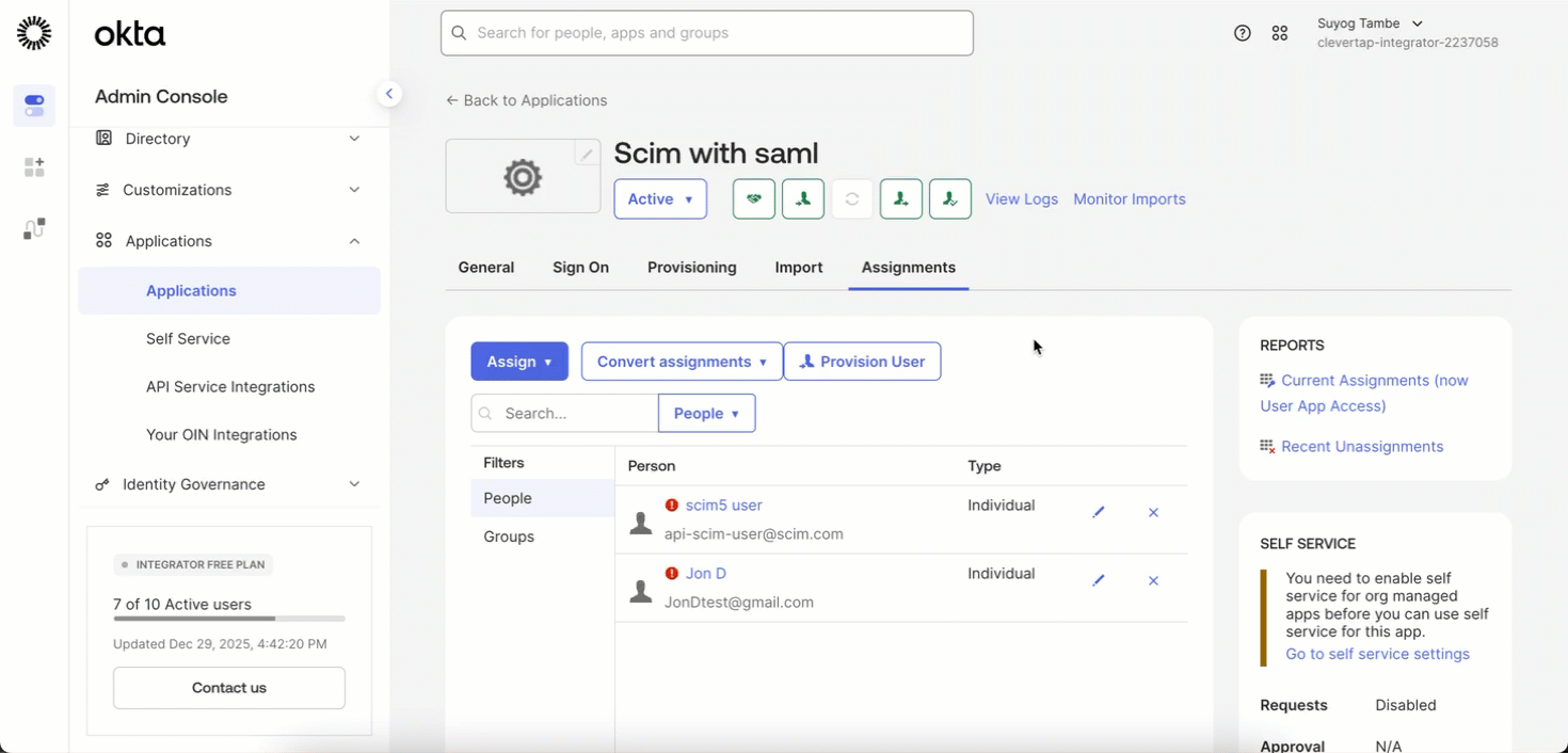 Provision Existing SSO Users