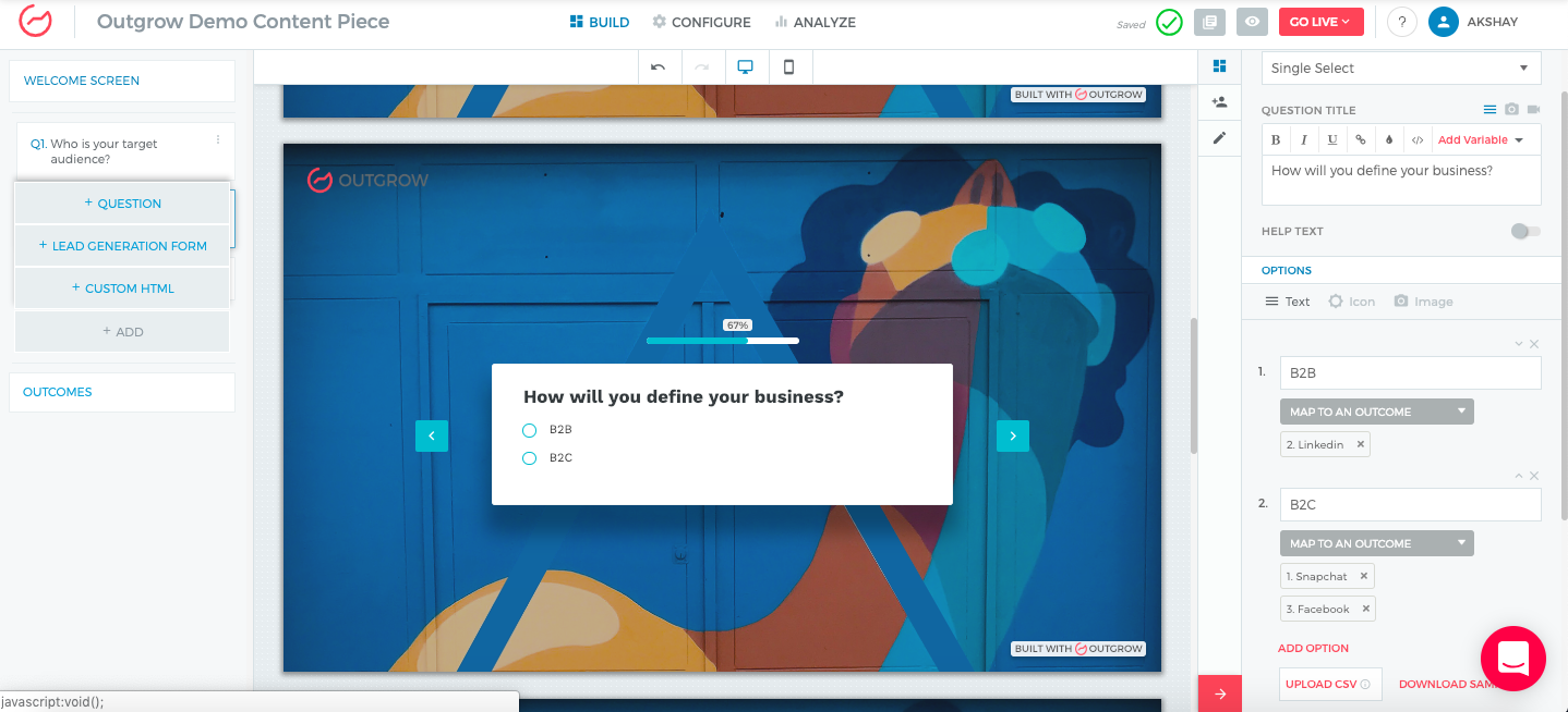 Screen Shot 2019-01-10 at 5.51.24 PM.png Add new sections, questions and a lead form to the questionnaire