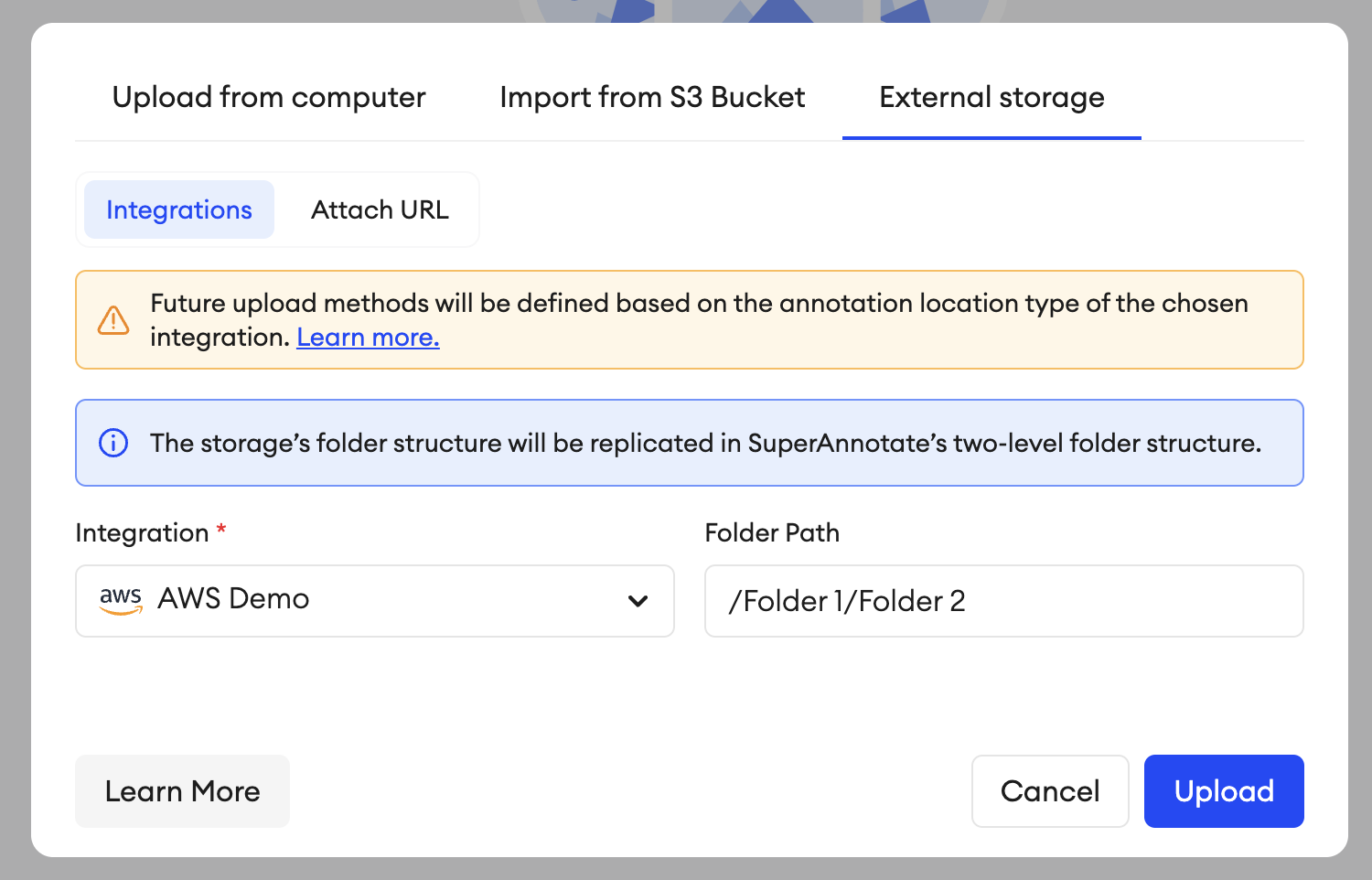 integration selection