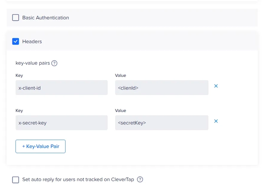 Configure Headers