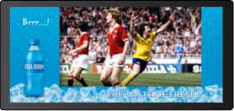 A 20:9 creative fills a 20:9 display (eg. mobile)