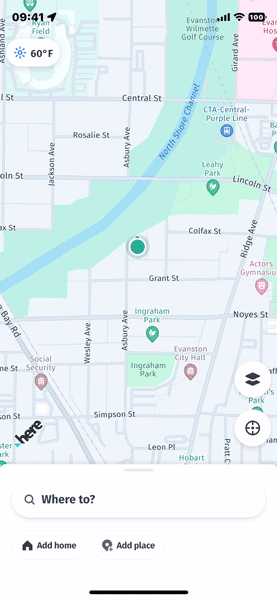 Autosuggest in HERE WeGo
