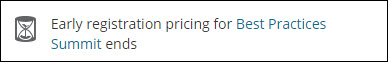 Viewing a Staff Early Pricing Cutoff alert example