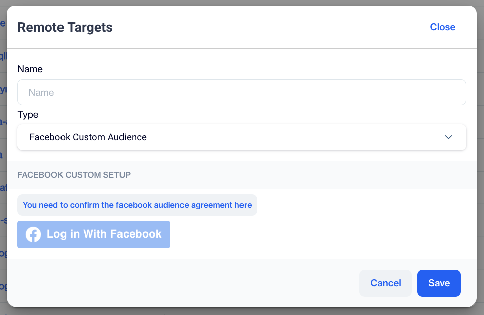  Facebook Custom Audience