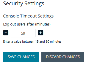 Security settings