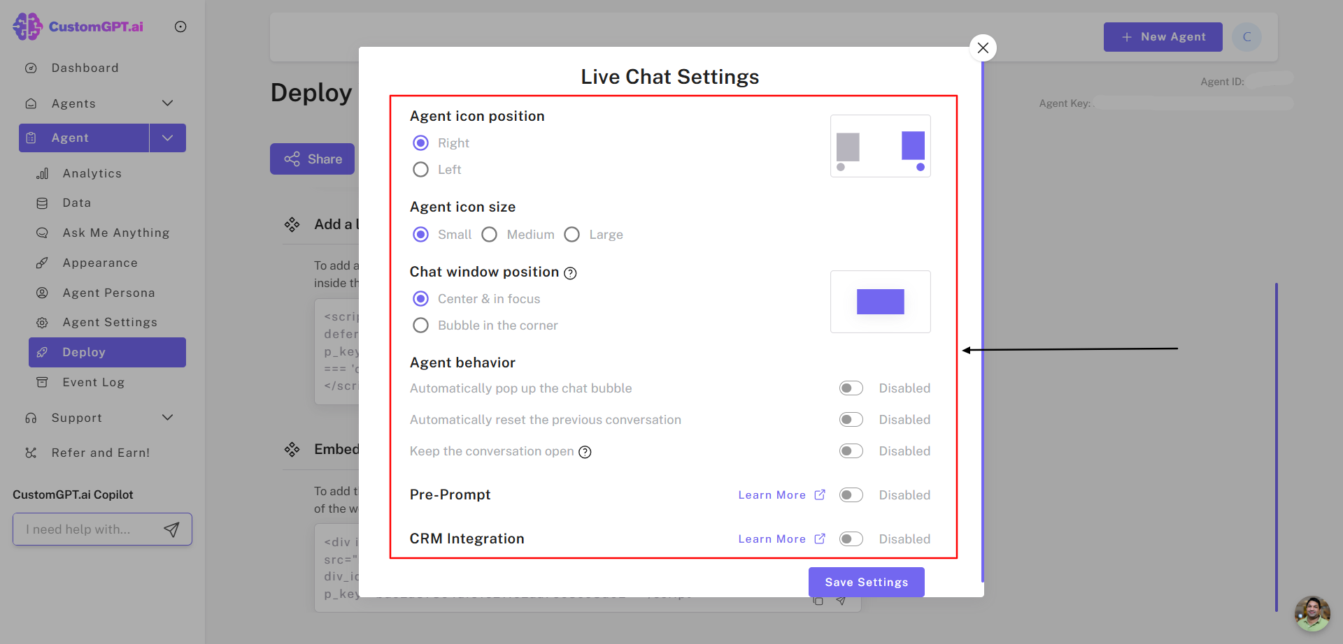 Customize AI Agent