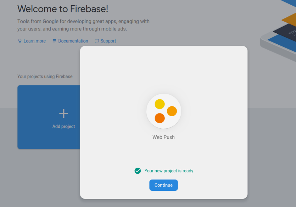 Firebase account