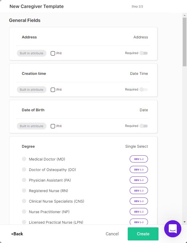 Built-In Regular Fields