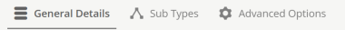 Sub Types menu screenshot.