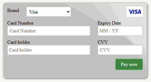 Default COPYandPAY form.