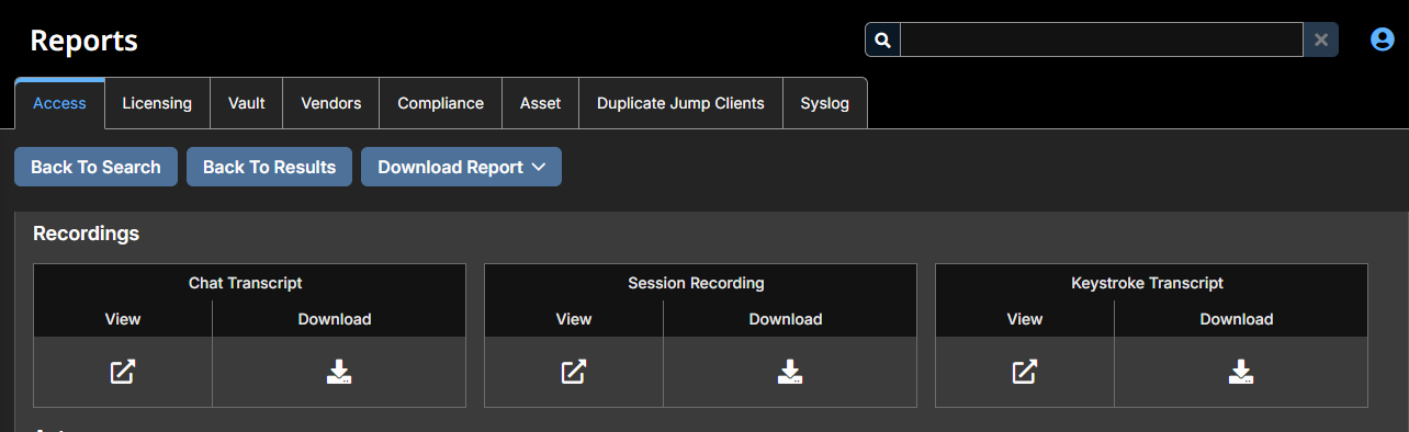 Image of Session recordings and transcripts available.