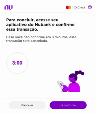 Desafio de exemplo NuBank, mas varia de banco para banco