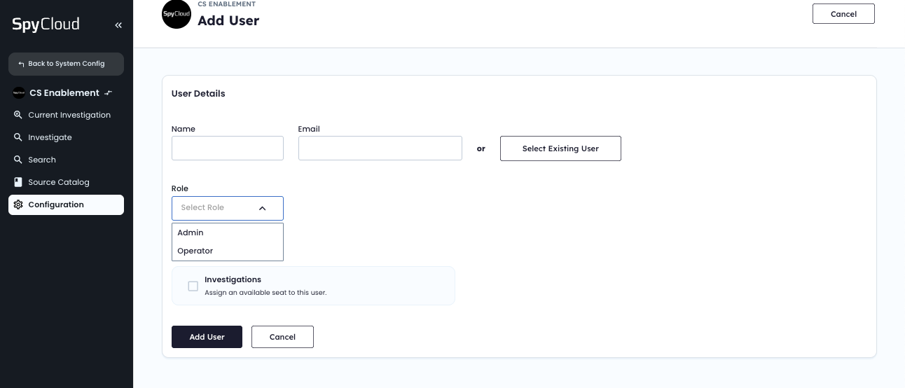 Add Role on User Creation
