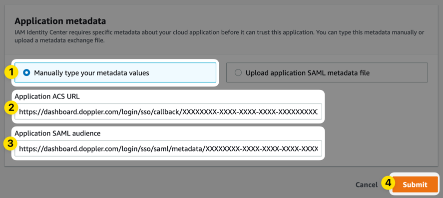 Screenshot of AWS Identity Center UI