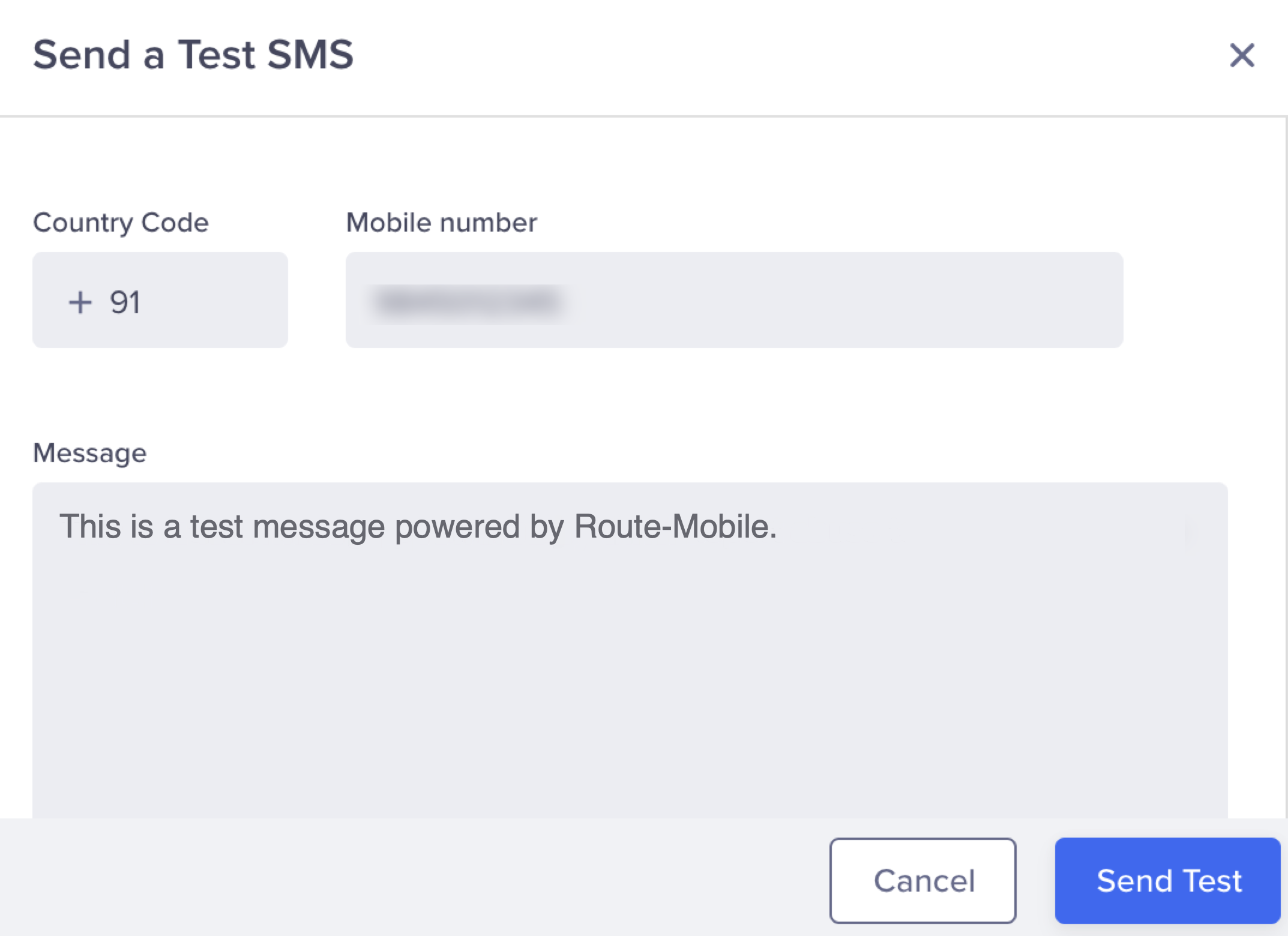 Send a Test SMS