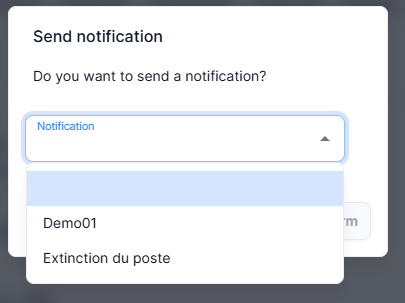 Exemple de notification
