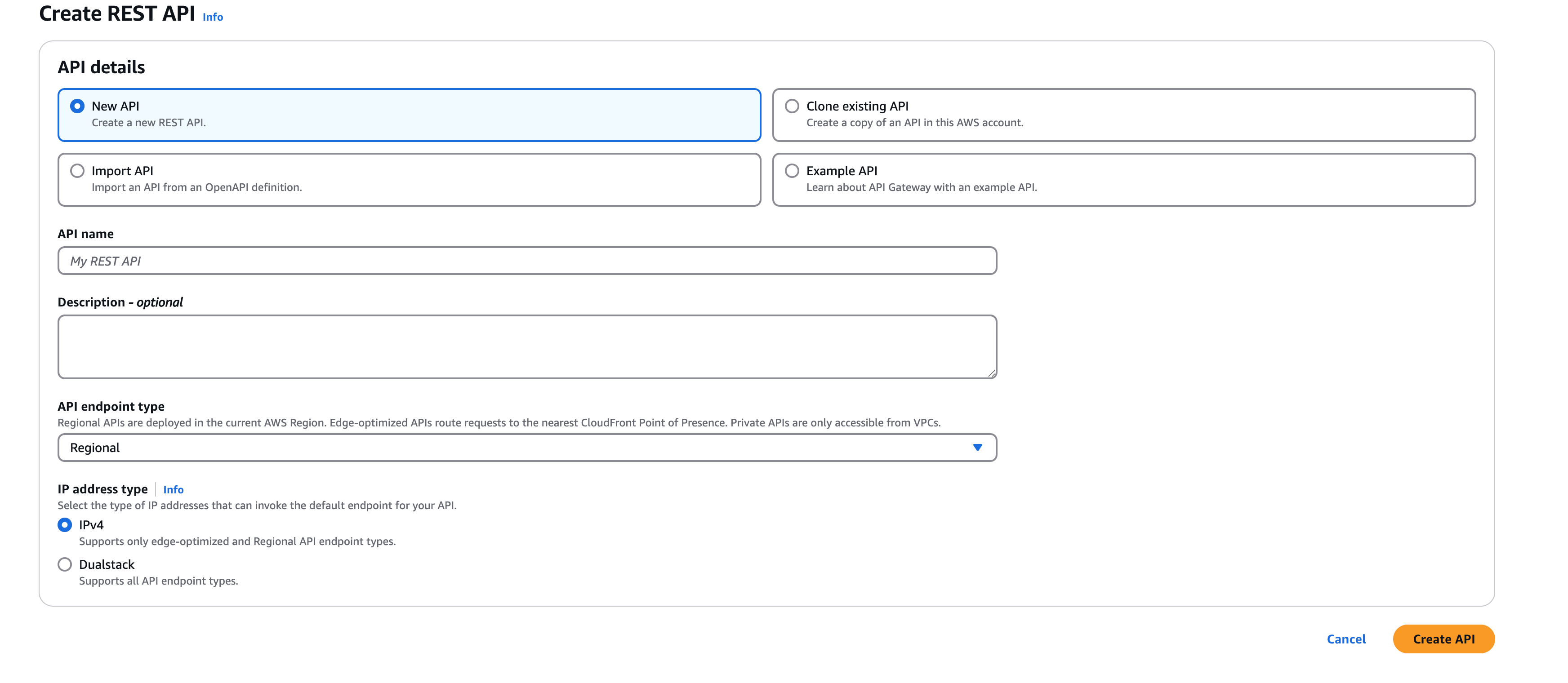 Create REST API