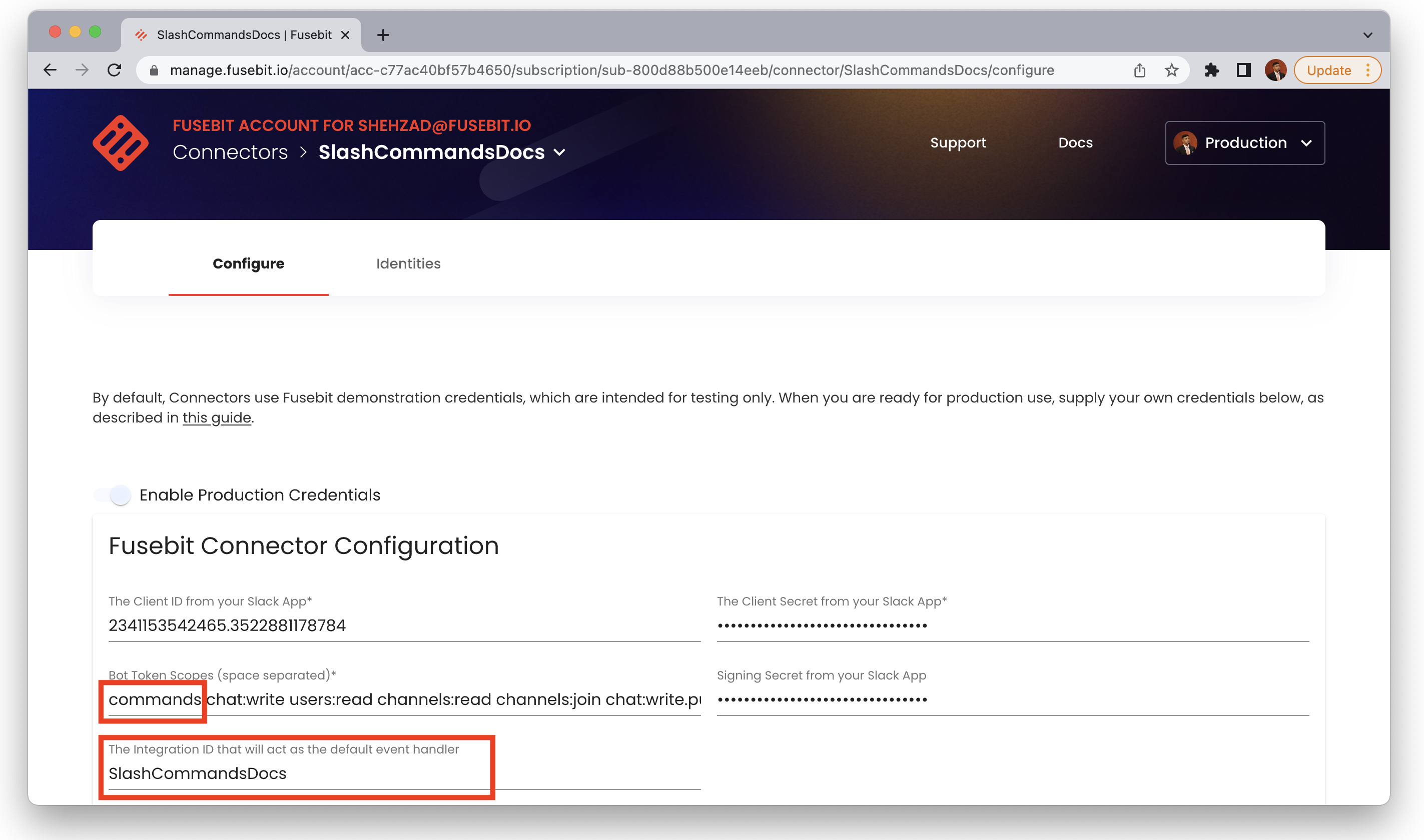 Screen Shot 2022-05-18 at 11.13.11 AM.png Slack Connector Configuration to handle Interactivity