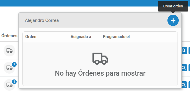 Cómo crear una nueva orden