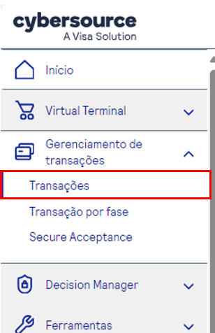 botao transações