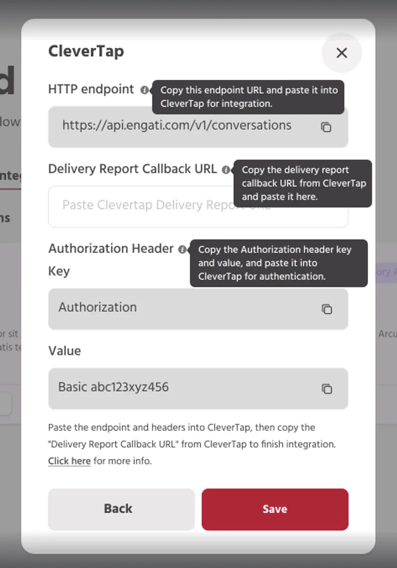 Engati CleverTap Integration Setup