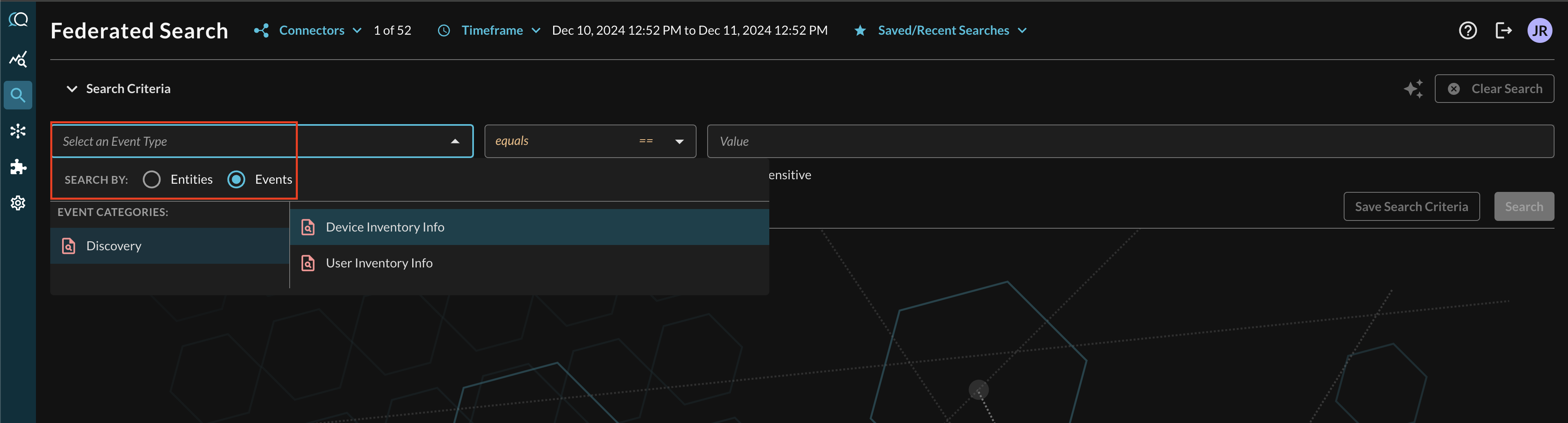 FIG. 7 - Searching for Device Inventory Info Event Classes