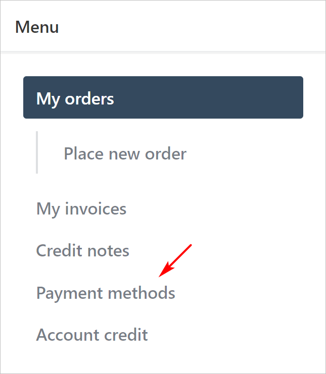 Click Payment methods