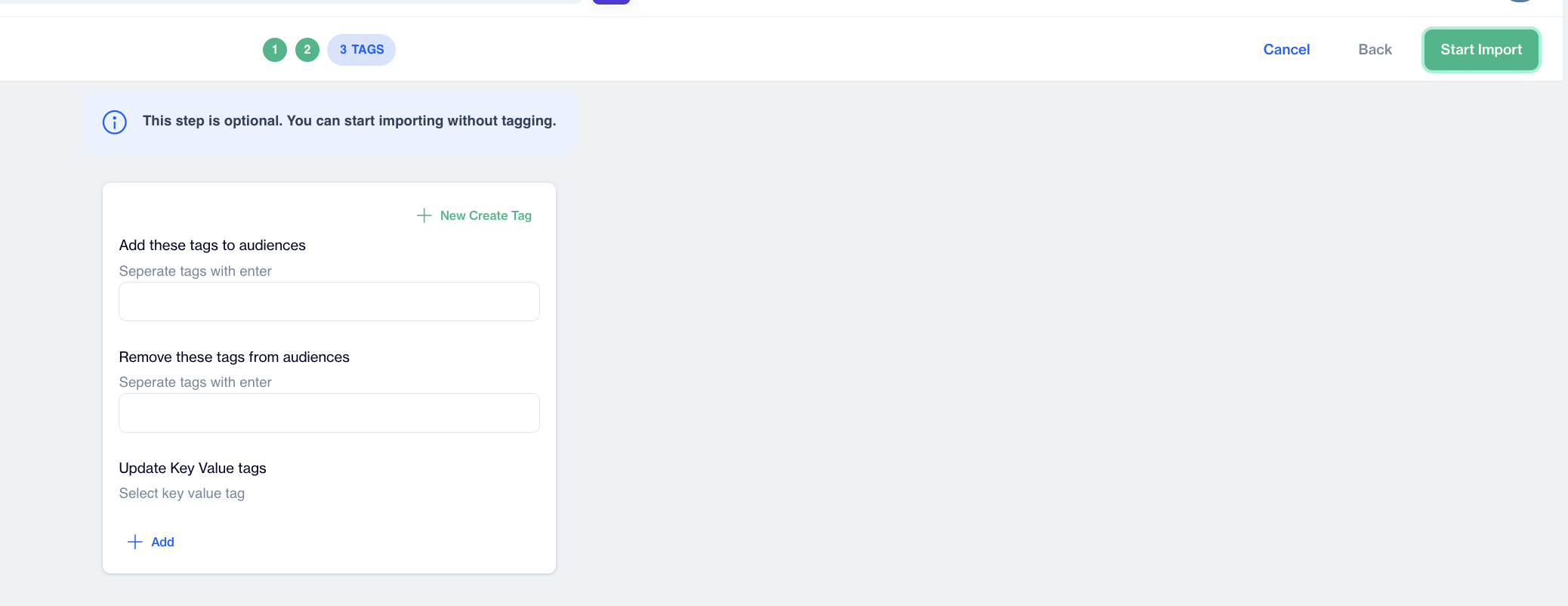 Manage Tags