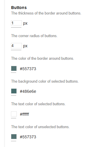 Example of Button Styling