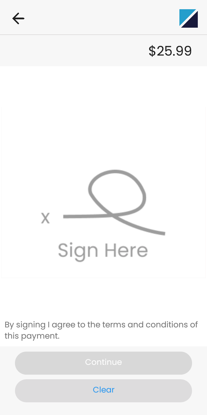 BluePOS® Signature Capture