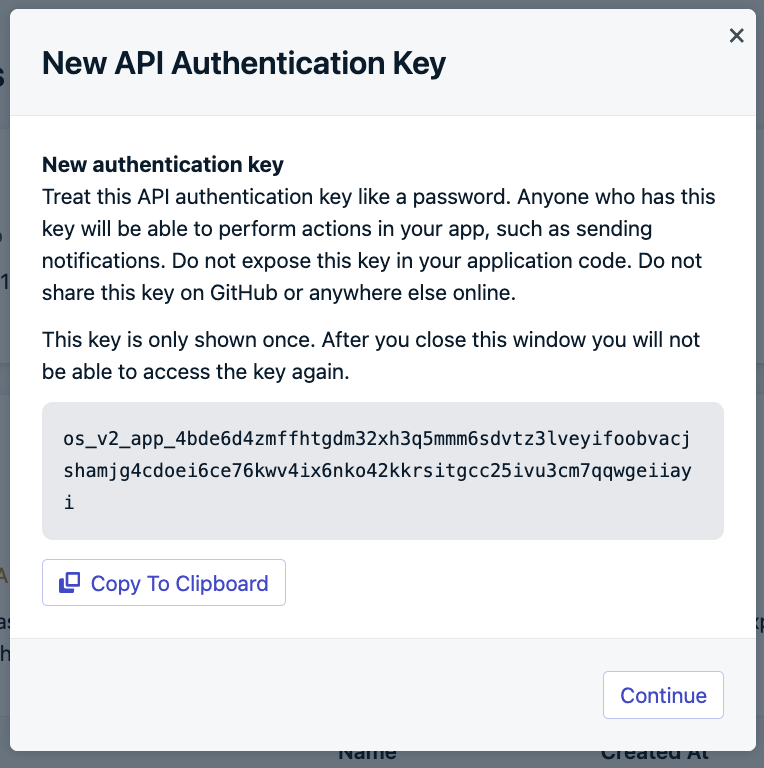 Example API key.