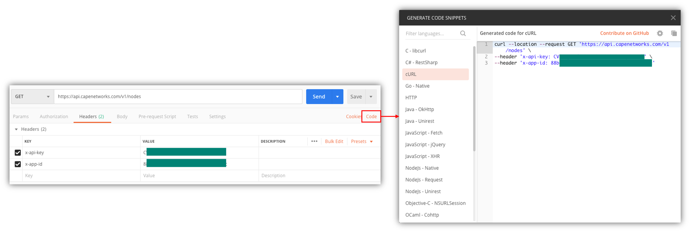 POSTMAN Example