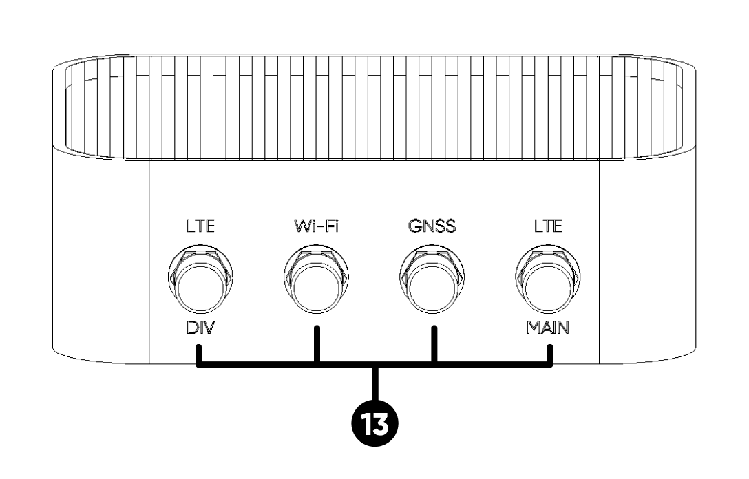 On the back of the antennas, G is for GNSS, W is for Wi-Fi, and L (x2) is for LTE.