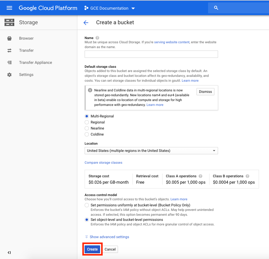 Create GCP billing-2.png Configuring a Billing Bucket