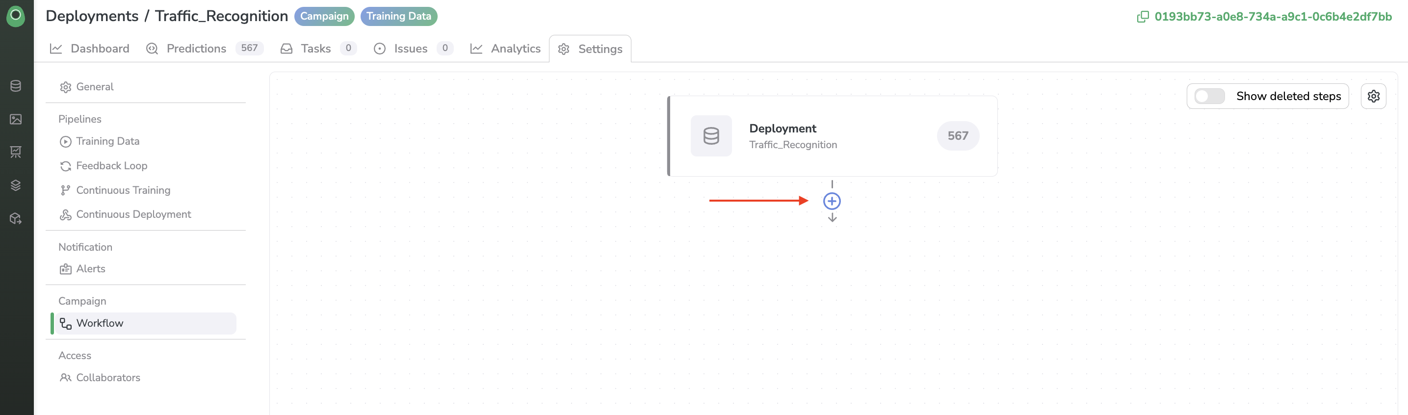 Create a new step in your Prediction Review Workflow