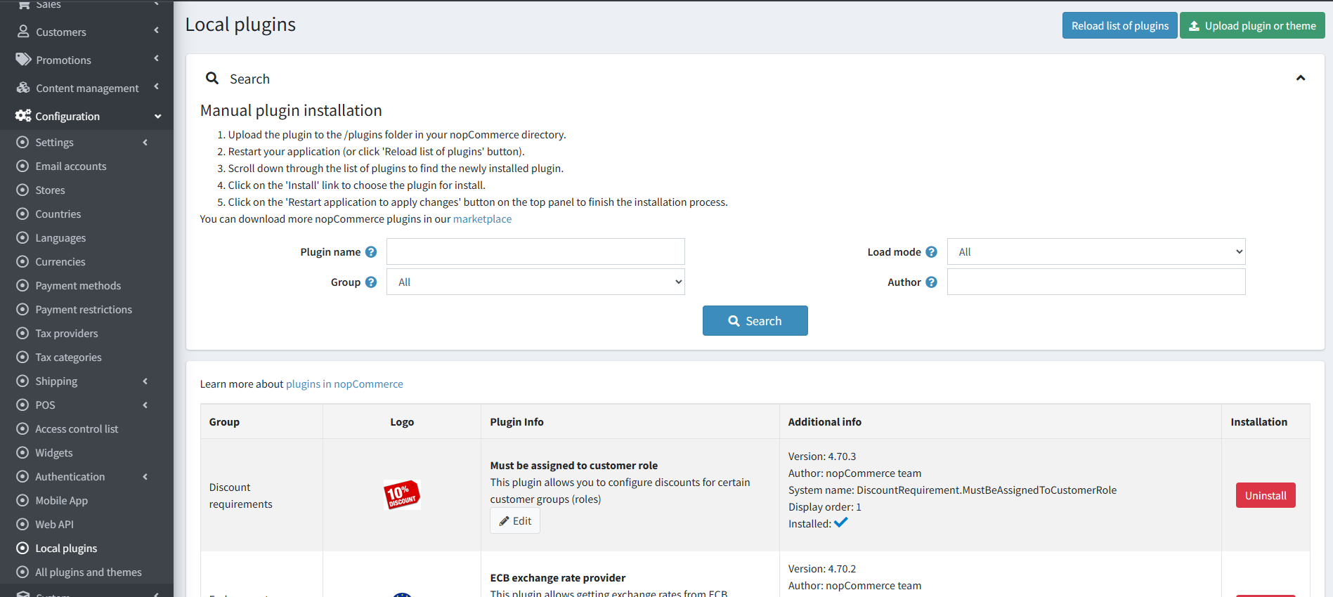 Installing the Paybyrd nopCommerce plugin