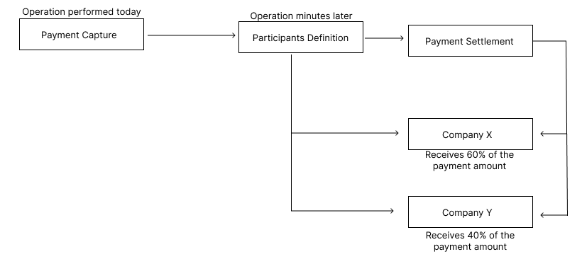 Schematization of Delayed Payment Split