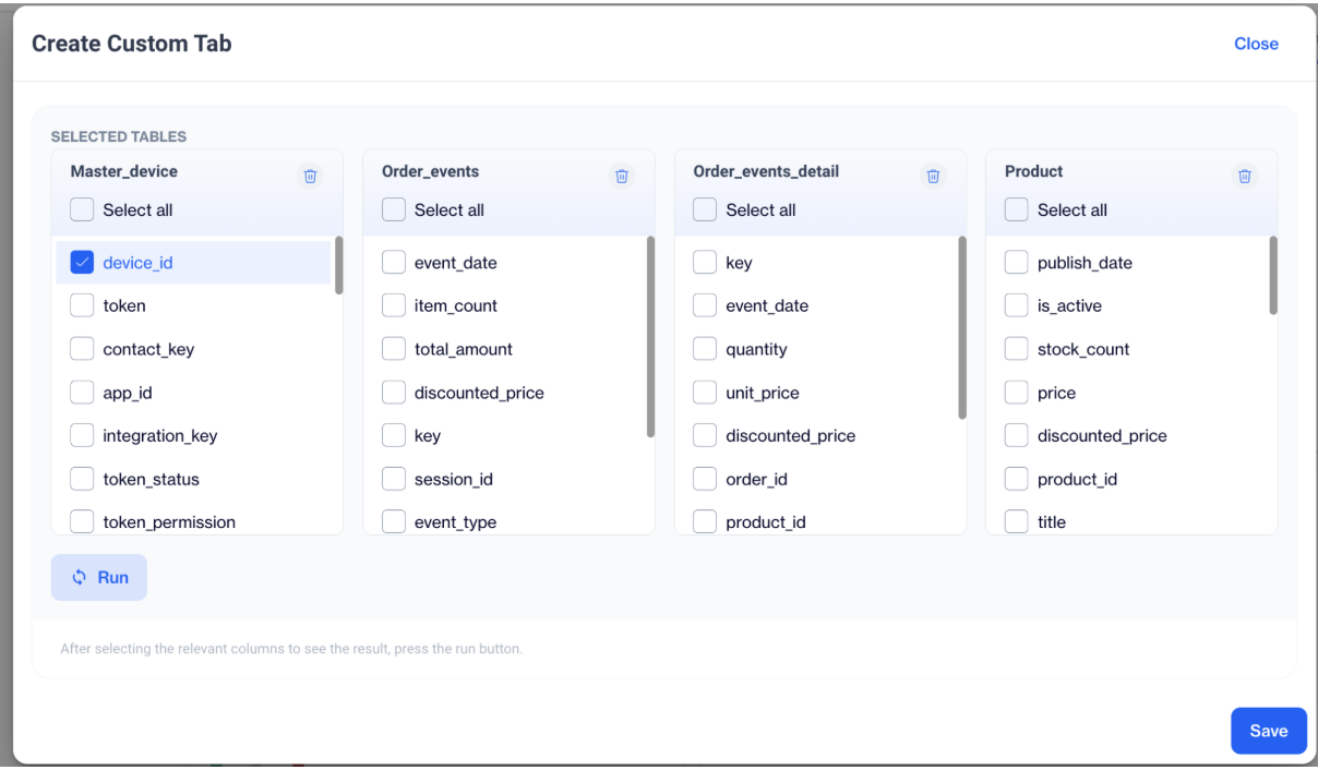 Choose Columns