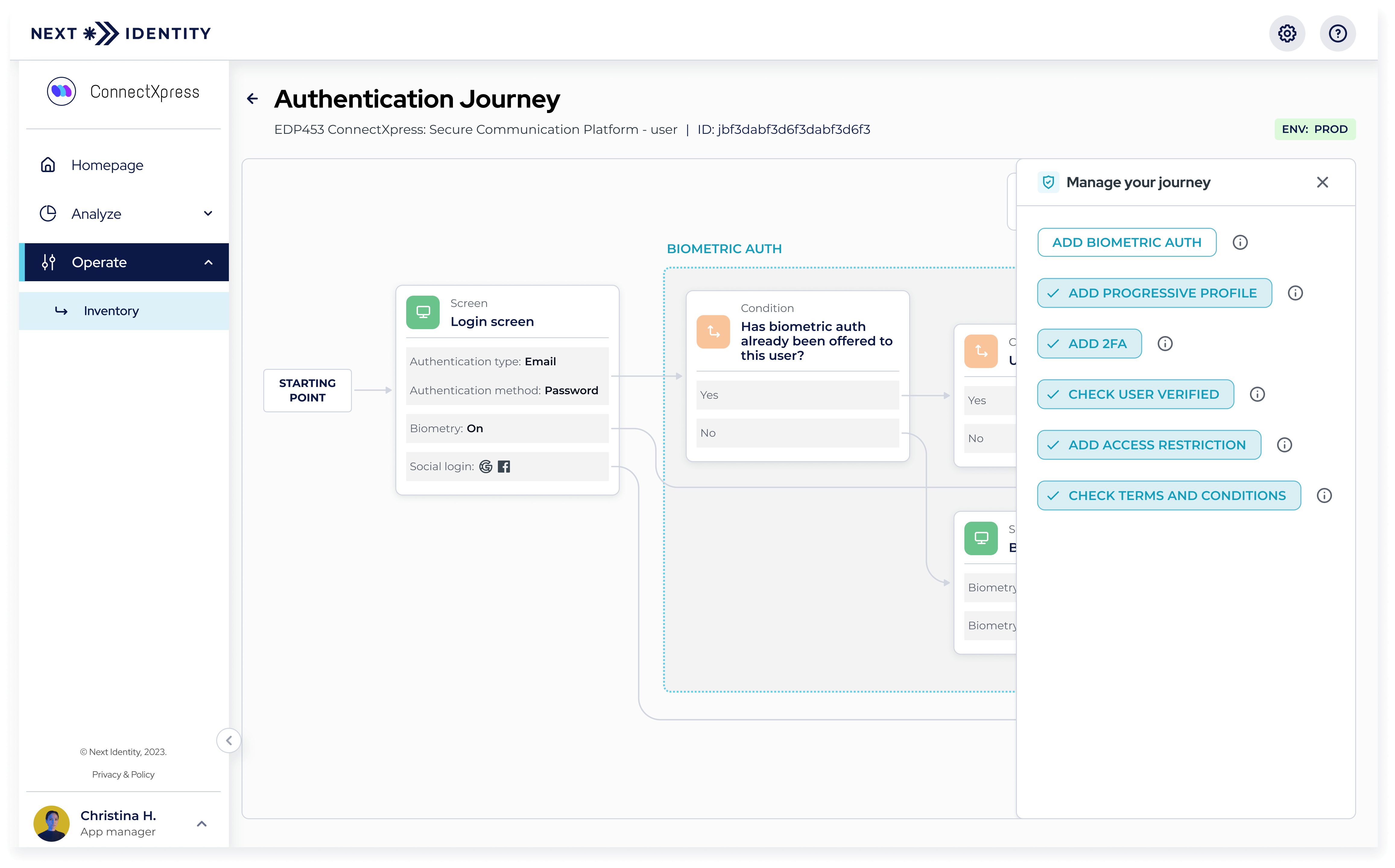 Manage your journey menu - Add and organize steps