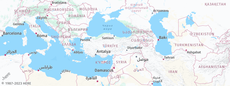 Default language display in the HERE Map Image API