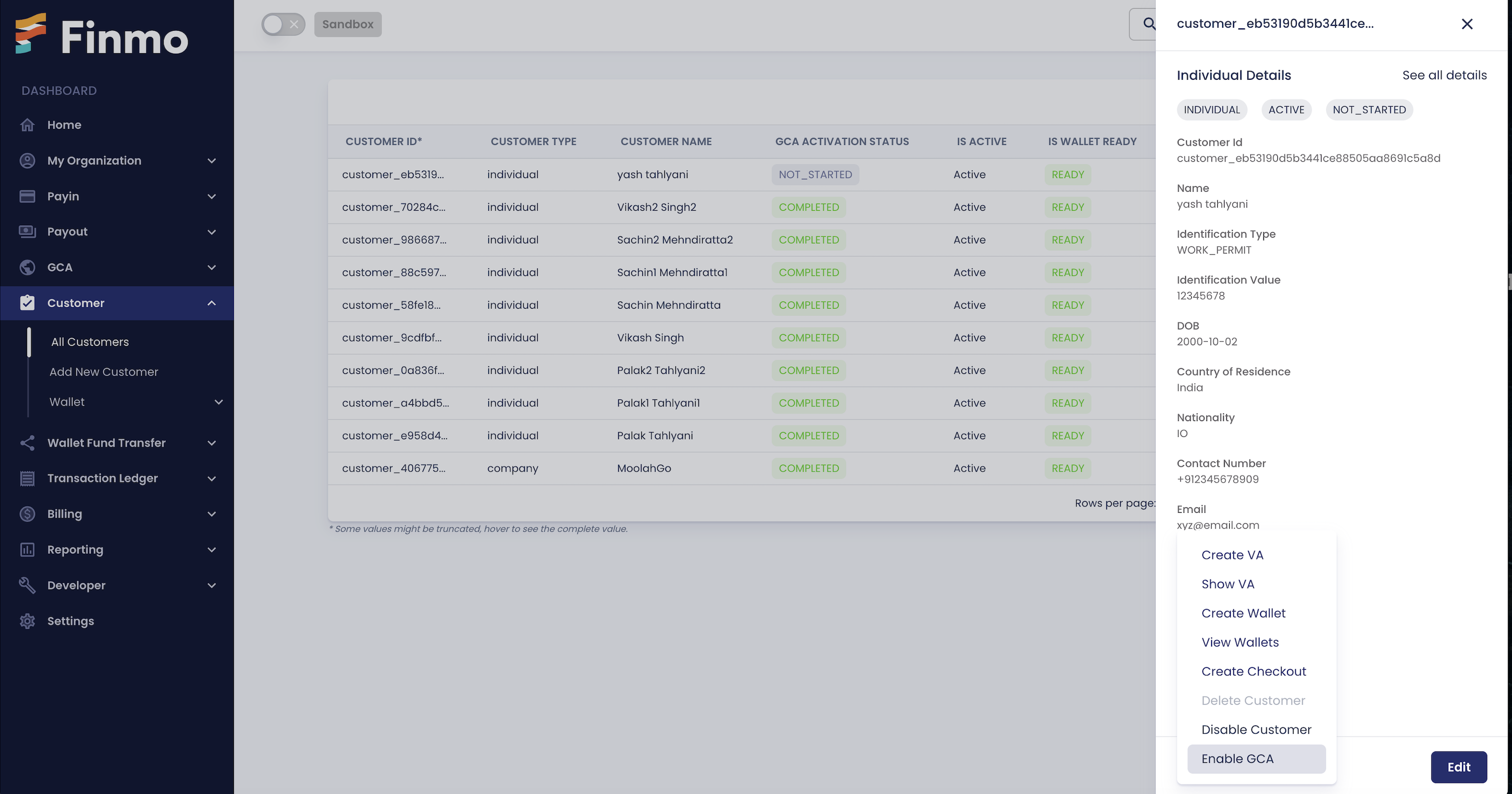 Enable Global Currency Account at Customer Level 