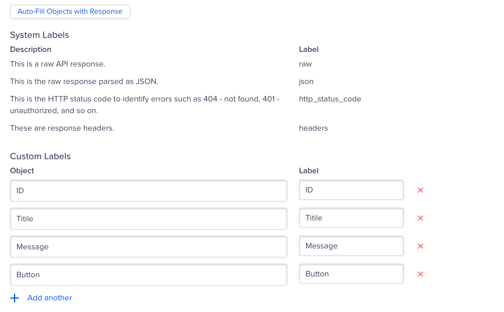 Auto-Fill Objects with Response