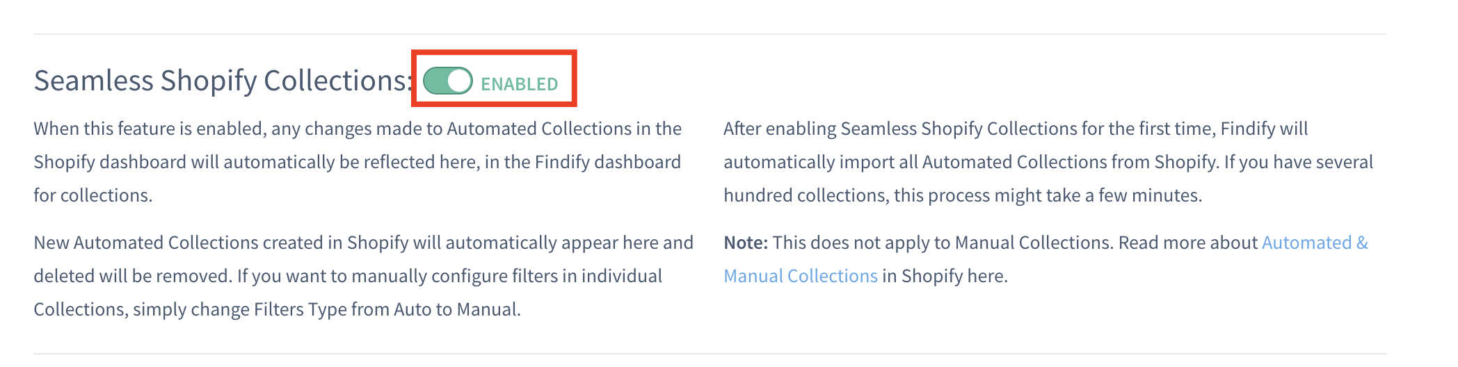 Enabling Seamless Collections