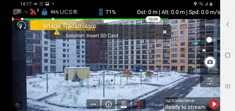 Application  Drone-based video streaming with UgCS ENTERPRISE