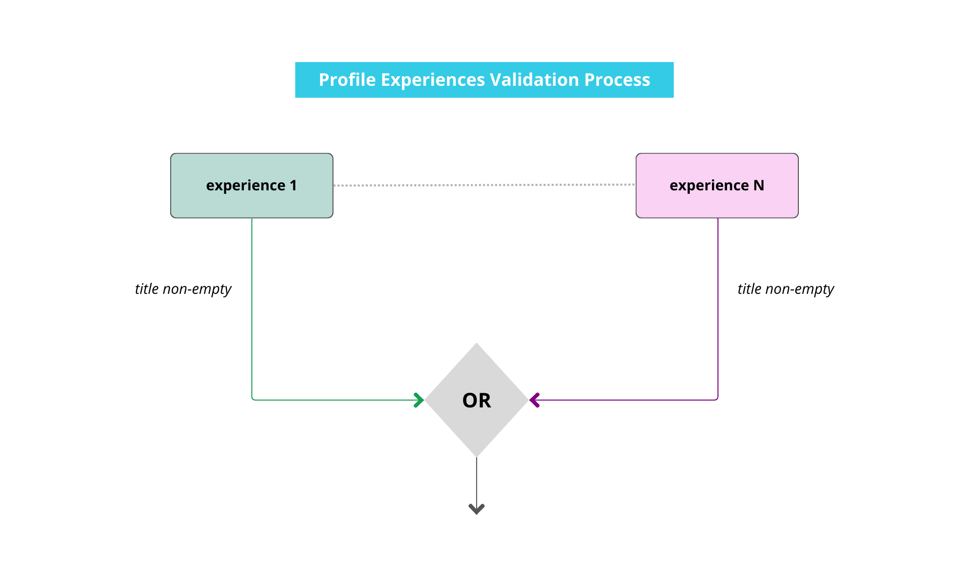 Profile Experiences Validation Process
