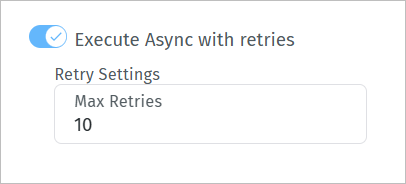 Run the Call external API automation asynchronously