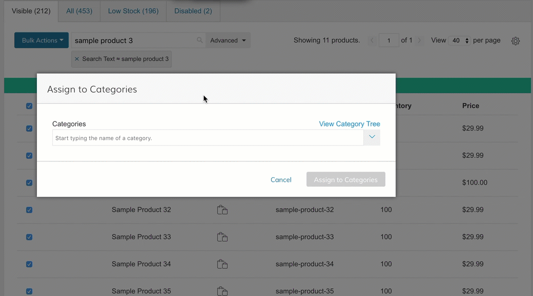 Manage Products In Categories - Adding & Organizing