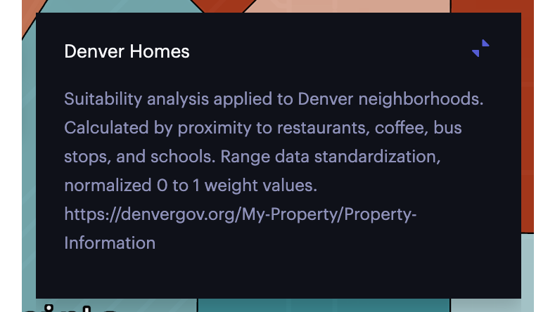 A more detailed map description with a link.