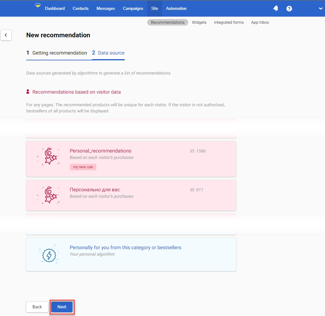 Choosing Data Source