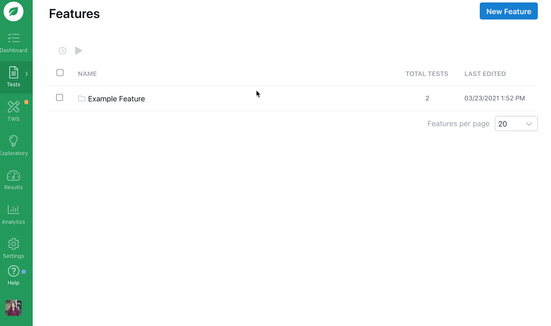 Screen Recording 2021-03-23 at 01.53 PM.gif Deleting a feature.